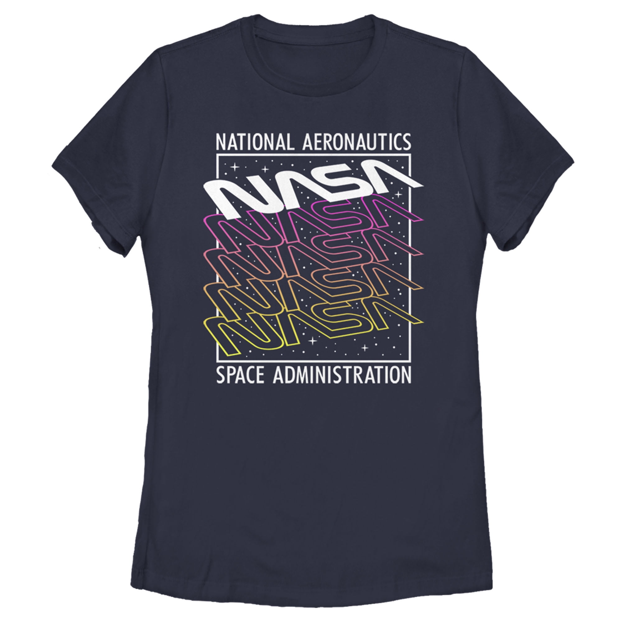 NASA Women's NASA Logo Starry Repeat TShirt