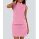 thumbnail image 3 of Conjunto de falda deportiva de tenis de dos piezas, color rosa intenso, 3 of 7