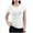 White, variant on SROBPTY Womens Summer Casual Solid Short Sleeve Stretch T Shirt Crew Neck Basic Tops