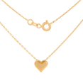thumbnail image 2 of Gargantilla Dama Corazón Liso Oro Amarillo Sólido 14k amarillo 00, 2 of 6