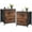 Brown, variant on Nightstand Set of 2 with 2 Storage Drawers, 20" Height Small Bed Side Furniture End Table, Wooden Top Fabric Cabinet Kids Mini Dresser for Bedroom, Closet, Entryway, College Dorm
