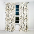 thumbnail image 3 of Designart "Blue White Daffodil Unity" Floral Blackout Curtain Single Panel, 3 of 4