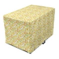 thumbnail image 1 of Citrus Dog Crate Cover, Fruity Motifs of Lemons and Oranges on a Plain Backdrop, Easy to Use Pet Kennel Cover Small Dogs Puppies Kittens, 7 Sizes, Yellow Green Multicolor, by Ambesonne, 1 of 6