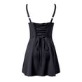 thumbnail image 5 of Vestido sin mangas y sin espalda de corte A para mujer - Color liso, vestido largo de verano, poliéster, ropa informal/formal, 5 of 5