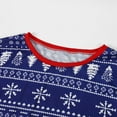 thumbnail image 5 of Matching Family Pajamas Sets Christmas PJ's Snowflake Print Top and Pants Bottom Sleepwear, 5 of 10