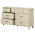 thumbnail image 7 of Beige 7 Drawer Dresser for Bedroom, Wooden Chest of Drawers for Living Room, 7 of 7