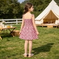 thumbnail image 6 of Tdoqot Toddler Flower Girls Dress- Sleeveless Cute Midi Dreess Crewneck Summer Casual Dresses, 6 of 9