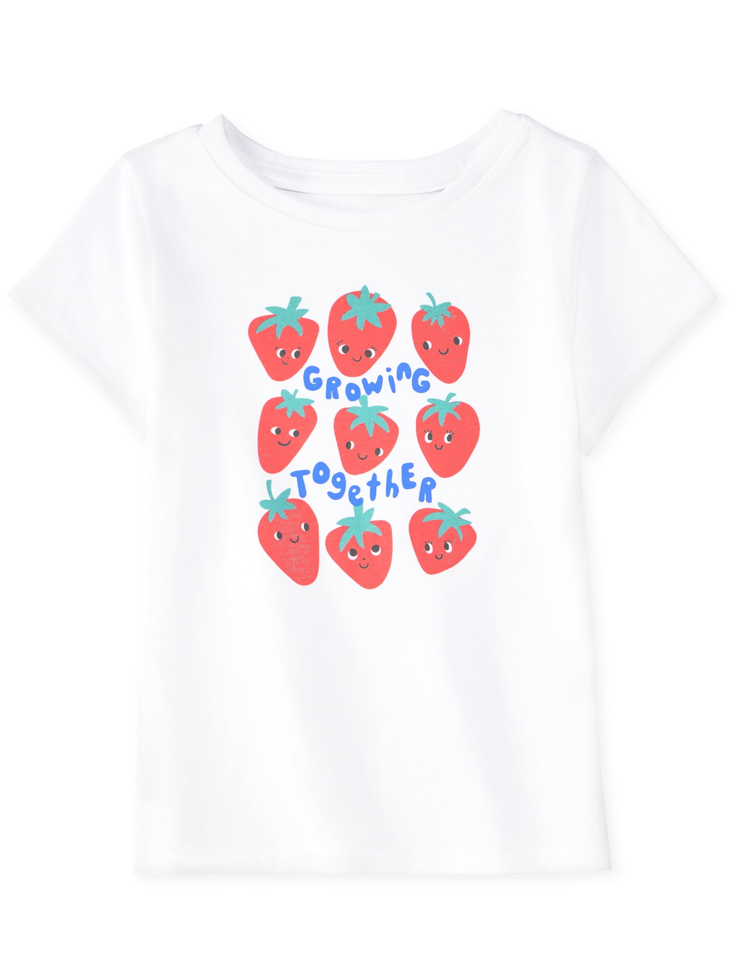 Garanimals Newborn, Baby & Toddler Girl Cotton Short-Sleeve Graphic T-Shirts, 3-Pack, Sizes 0-6T