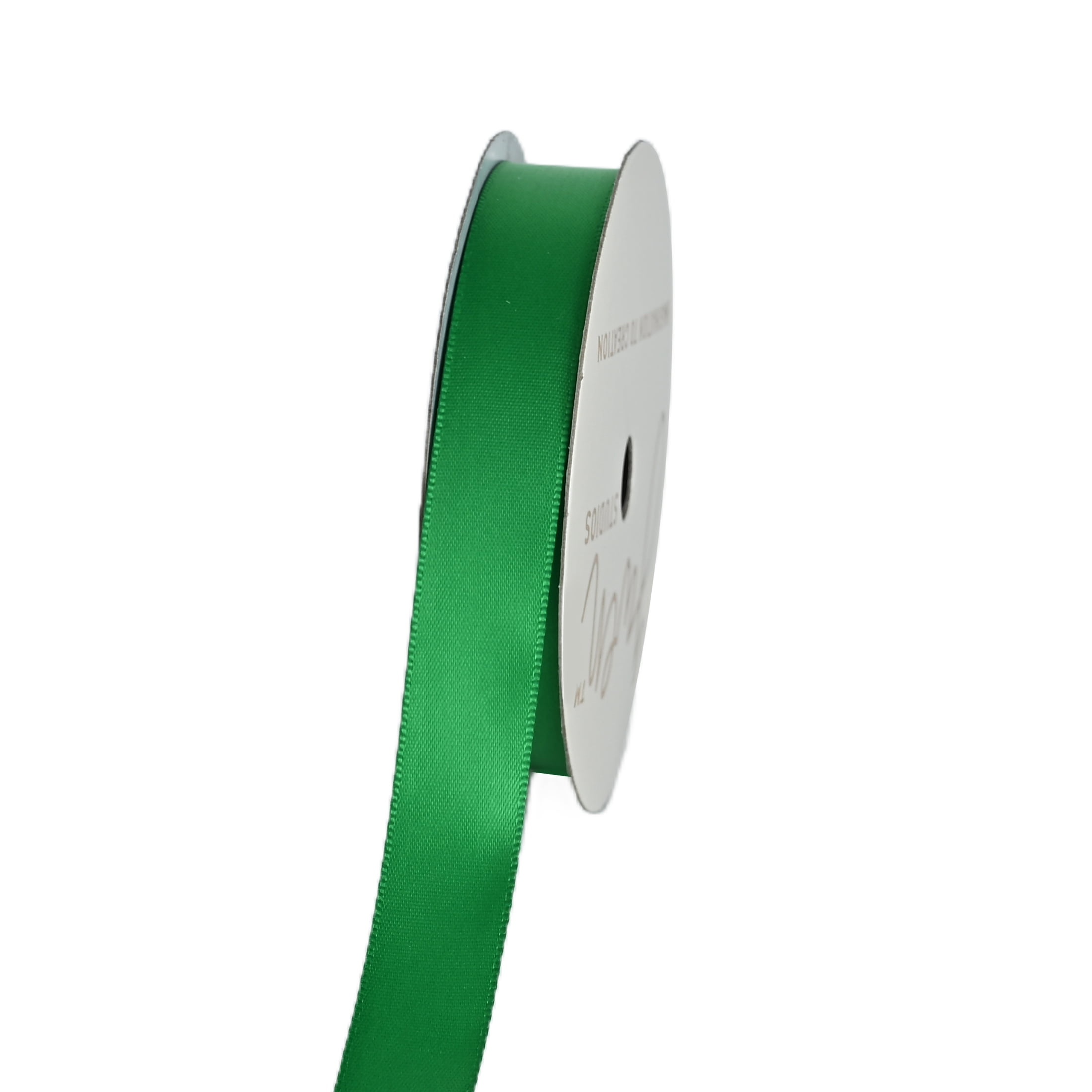 Gwen Studios 5/8" Emerald Green Satin Ribbon, 7 yards