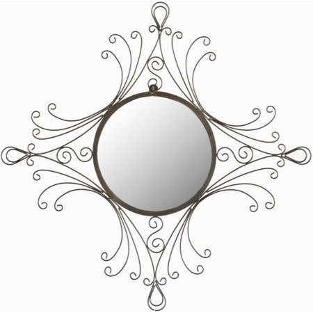 Safavieh MIR3009 28.3" Diameter Circular Mirror from the Maltese Collection
