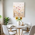 thumbnail image 6 of Canvas Wall Art Summer Rustic Canvas Art Print Watercolor Wild Flowers Beige Pictures Wall Decor for Living Room Bedroom Artwork Decorations Stretched Framed Ready to Hang 8"x10", 6 of 9