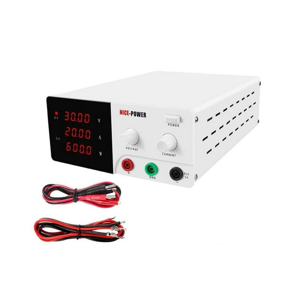 30V 20A Adjustable Switching DC Lab Power Supply 0-30V 0-20A Laptop Repair Rework Digital Voltage Regulator Input ,Test accurately