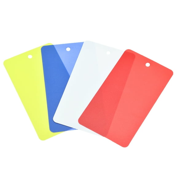 Uxcell Waterproof Wires Plastic Shipping Tags,1.95x3.51 inch 4 Colors 100pcs