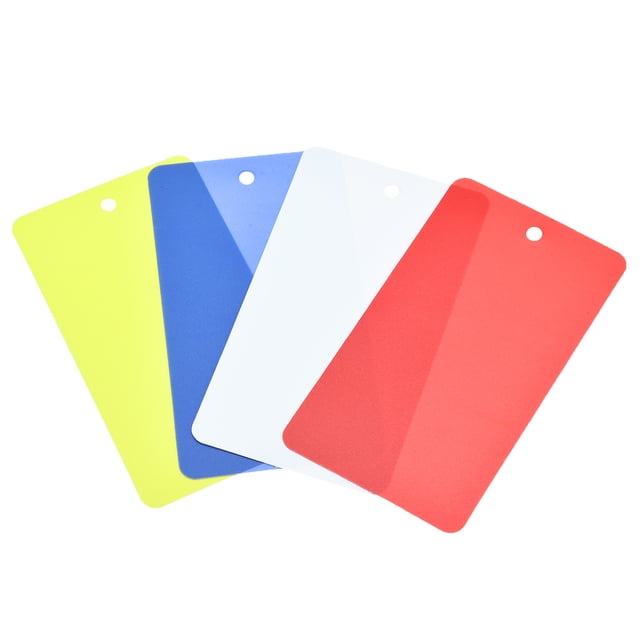 Unique Bargains Waterproof Wires Plastic Shipping Tags,1.95x3.51 inch 4 Colors 100pcs