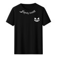 thumbnail image 5 of JOANKDMI Cute Halloween T-Shirts for Women Short Sleeve Season Letter Print Tops Casual Comfortable Crewneck Fall Festival Shirts Jack-o-Lantern Graphic Tees, 5 of 5
