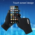 thumbnail image 4 of 1 Pair Unisex Outdoor Gloves Plush Lining Touch Screen Autumn Winter Anti Skid Running Gloves for Sports-M,Black, 4 of 8