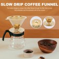 thumbnail image 3 of Shisuyan Pour Over Coffee Drip Funnel Stainless Steel 1Pack 4.9X4.9X3.5In, 3 of 8