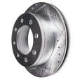 thumbnail image 3 of Detroit Axle - Rear Brake Kit for 2011-2019 Chevy GMC Silverado Sierra 2500HD 3500HD 2012 2013 2014 2015 2016 2017 2018 Drilled & Slotted Brake Rotors Ceramic Brakes Pads Replacement, 3 of 8