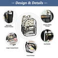 thumbnail image 4 of ALAZA Clear Backpack Cartoon Excavator Vehicle PVC Transparent BookBag, 4 of 7