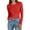 Red, variant on Women's Wave Pattern Blouse Slim Fit Long Sleeve Casual Shirt Basic Top for Daily Outings and Layering​, Green