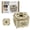 Off-white, variant on Walnut Wooden 3D Mechanical Puzzle Music Treasure Ring Box DIY Hobby Model Kit