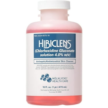 Hibiclens Antiseptic Skin Cleanser 16 fl Oz | Chlorhexidine Solution | Antimicrobial Spray | Wound Cleanser | Antibacterial Body Wash | Wound Care Products | Hypochlorous Acid | Chlorhexidine Surgical