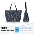 thumbnail image 4 of Xecao Sailboat And Seagull for versatile beach bag for women includes zipper pockets and waterproof material, ideal for vacations and adventures., 4 of 7