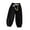 Black, variant on Zwiiyzr 2-8 Years Old Unisex Toddler Jogger Pants Fleece Lined Kids Cotton Elastic Waist Winter Baby Sweatpants White