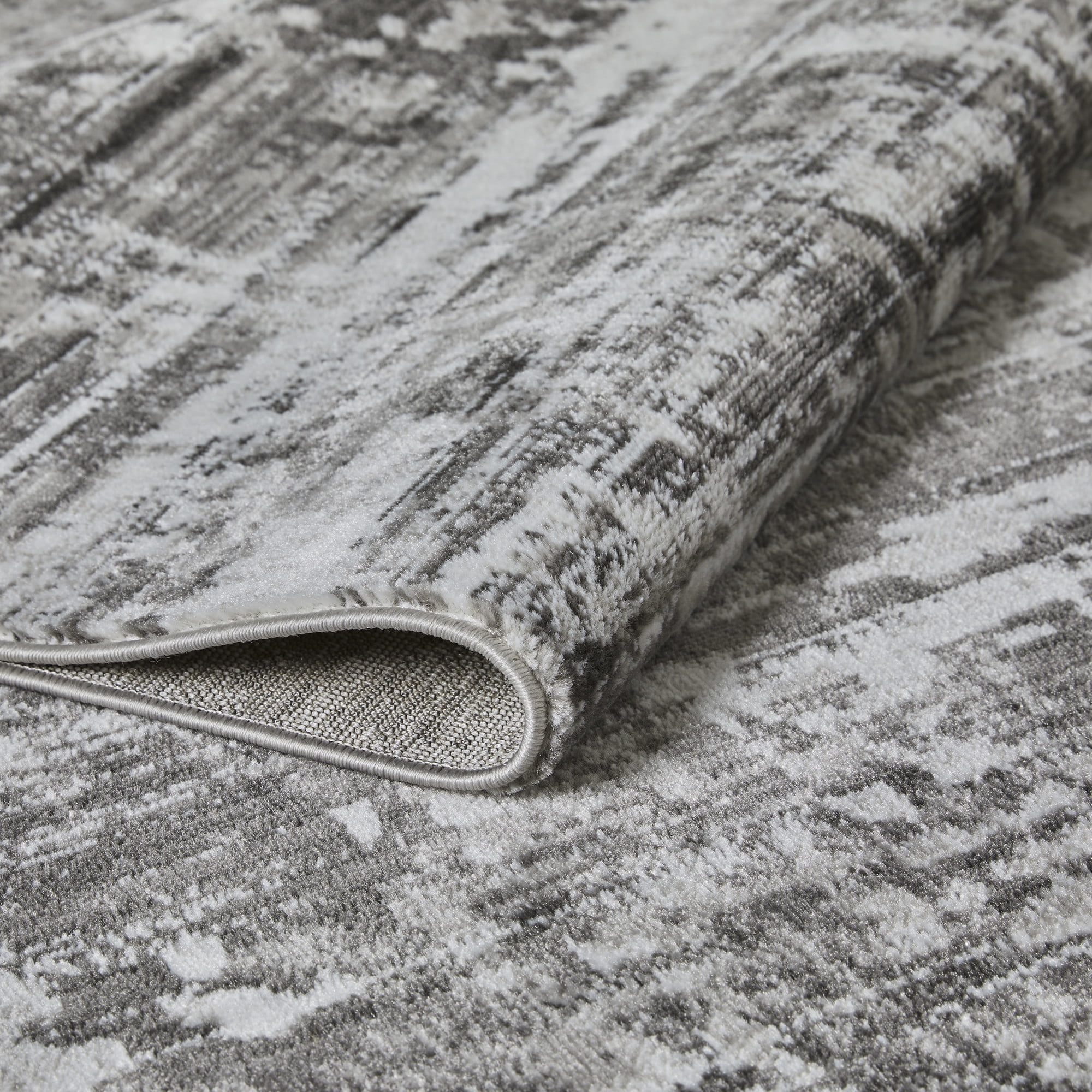 Loomaknoti Rhane Akason 5' x 7' Gray Abstract Indoor Area Rug