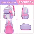 thumbnail image 3 of Mochila Meetbelify para niñas escolares de más de 6 años con bolsillo para portátil, 3 of 7