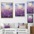 thumbnail image 4 of Designart "Lavender Journey" Bicycle Picture Framed Canvas Prints, 4 of 5