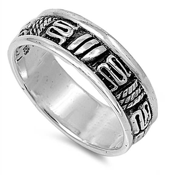 Eternity Bali Twist Rope Stackable Ring .925 Sterling Silver Band Jewelry Female Male Unisex Size 6