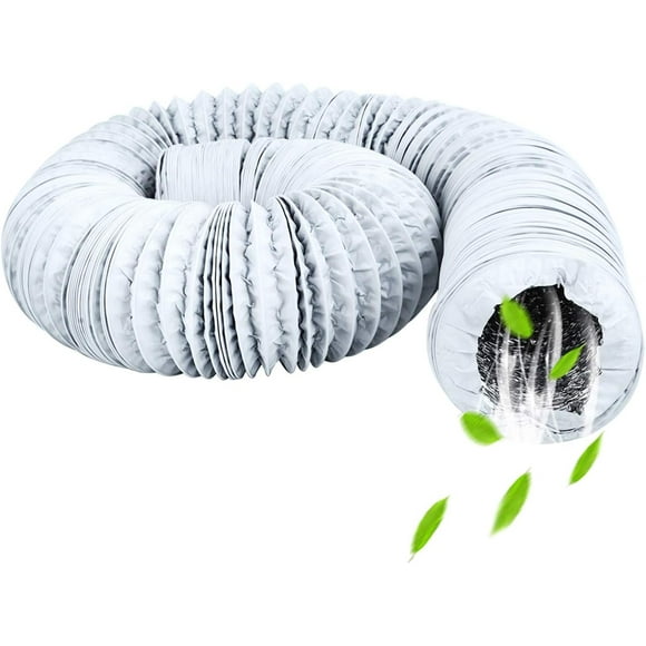 Exhaust pipe, flexible PVC ventilation pipe for hoods, air conditioners, tumble dryers (ø125mm x 6m long)