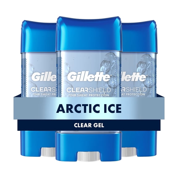 Gillette Clear Gel Antiperspirant and Deodorant for Men Arctic Ice Scent Triple Pack - 3 of 3.8oz