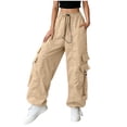 thumbnail image 5 of FNFYFH Cargo Pants Women Baggy Parachute Pants for Women Streetwear Y2K Outfits Hiking Camping Essentials, 5 of 9