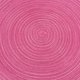 thumbnail image 4 of Set de 4 manteles individuales redondos de algodón trenzado de 38 cm, color rosa intenso, de la marca SHACOS, 4 of 6