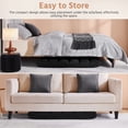 thumbnail image 6 of Alden Design Floor Folding Gaming Sofa with 14 Adjustable Positions, Black, 6 of 10