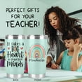 thumbnail image 2 of Teacher Tumbler Gifts For Women, Teacher Appreciation Week Gifts Birthday Gifts from Students, Back To School, Retirement, Christmas Teacher Gift Ideas, 20 Oz Teacher Cup, 2 of 6