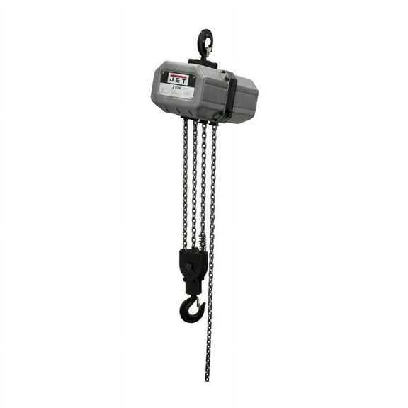 JET 331000 3SS-3C-10 3 Ton 3 PH 10 ft. 230/460V Electric Chain Hoist Lift (PreWired 460V)