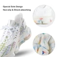 thumbnail image 7 of Simple Floral Pattern Walking Shoes for Men Woman Lightweight Tennis Fashion Elastic Sports Shoes Cushion Basketball Shoes, 7 of 7