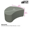 thumbnail image 2 of SoftZone® Petal Ottoman Junior - Grey, 2 of 2