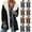 A29 Black, variant on Faux Suede Winter Jacket Women Fleece Lined Sherpa Coat Lapel Collar Jacket Ladies Warm Peacoat Thermal Cozy Button Down Coats Outerwear with Pockets
