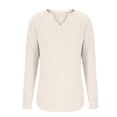 thumbnail image 6 of Posijego Womens V Neck Sweaters Knit Long Sleeve Solid Color Stretch Soft Lightweight Pullover Tunic Tops for Women, 6 of 9