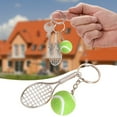 thumbnail image 2 of Tennis Keychain - Alloy Pendant, Sports Souvenir - Durable, Reusable, Decorative - for Sports Fans and Gifts, 2 of 5