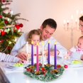 thumbnail image 3 of Portavelas Tioncy para corona de Navidad y Adviento, 30 cm, con 5 velas, 3 of 7