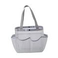 thumbnail image 3 of Bolsa de ducha de malla, organizador de playa con asas, portátil, organizador de artículos de tocador para playa, verano, natación, baño, camping Gris, 3 of 8