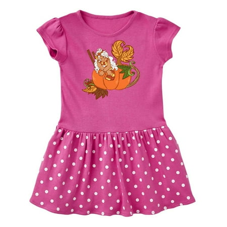 

Inktastic Beautiful Pumpkin Spice Mermaid Nestled in Pumpkin Gift Baby Girl Dress