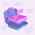 thumbnail image 4 of Bentgo® Pop - Leak-Proof Lunch Box & Removable Divider for Ages 8+ & Teens - Lunch Container Holds 5 Cups of Food; 3-4 Compartments; Microwave/Dishwasher Safe; 2 Year Warranty (Periwinkle/Pink), 4 of 7