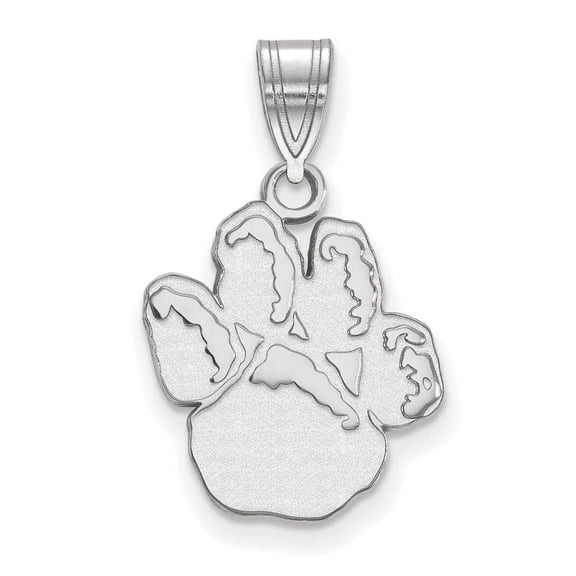10k White Gold LogoArt University of Pittsburgh Panther Paw Medium Pendant Q1W043UPI