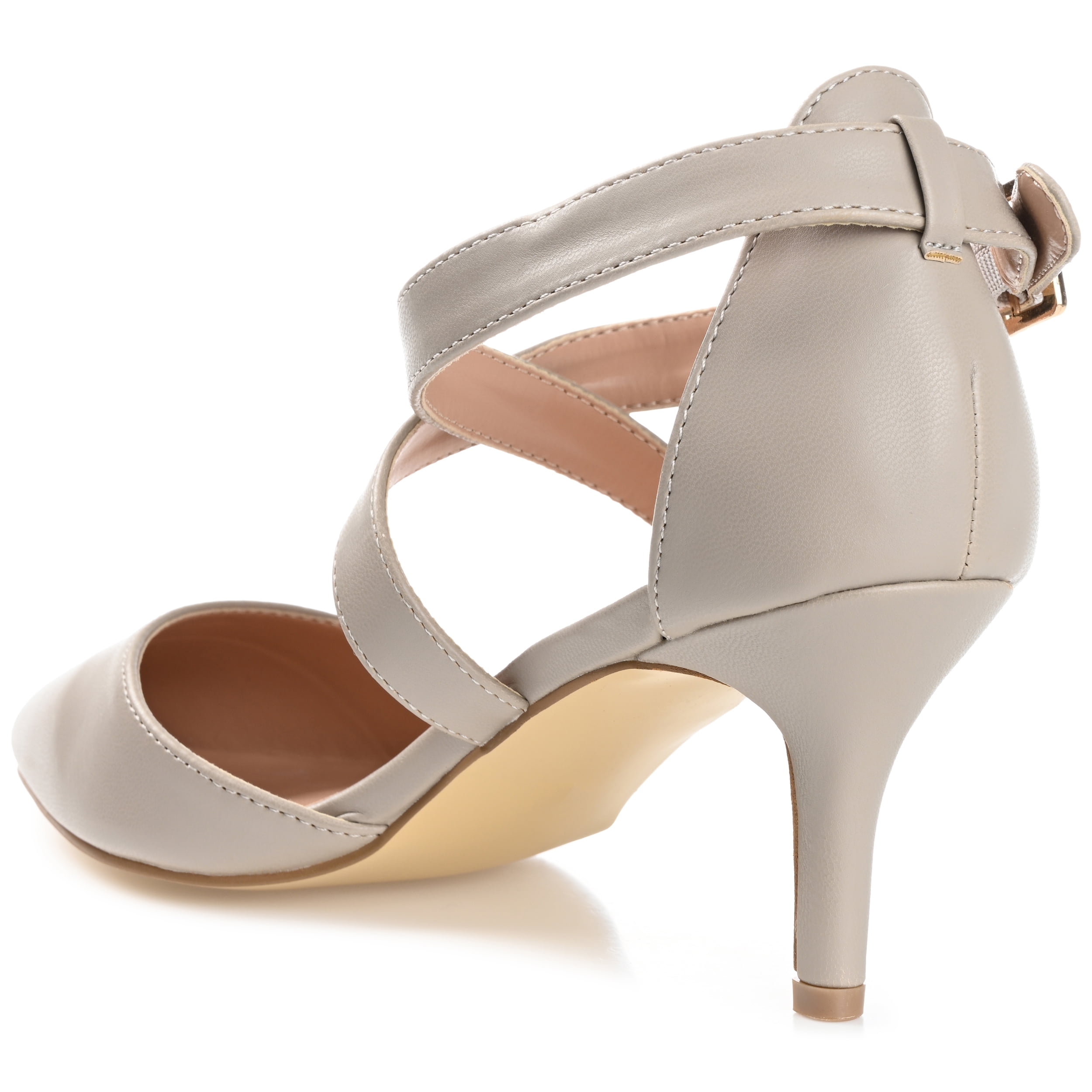 Journee Womens Riva Pointed Toe Mid Heel Pumps, Widths Available